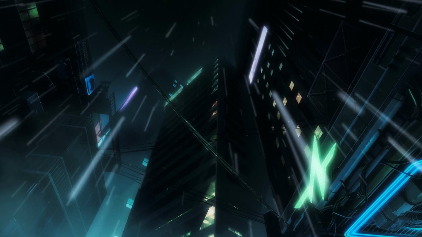 Imagem de Cyberpunk: Mercenários 2 mostrando o estilo visual do anime da Netflix