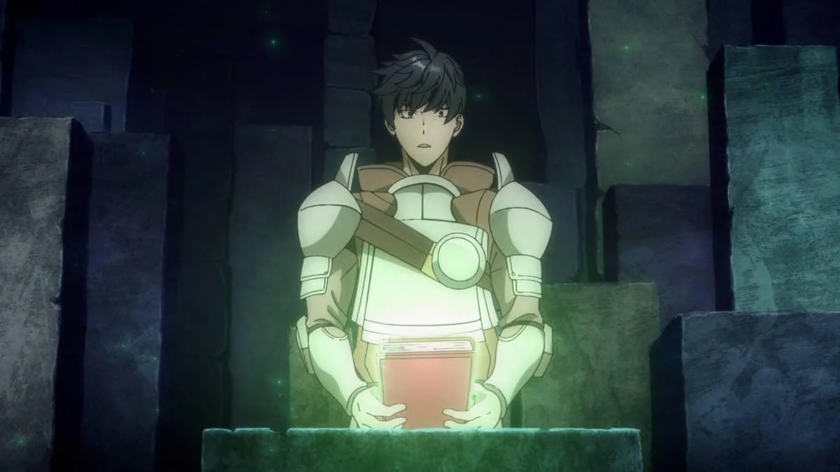 Cena do episódio 1 do anime Overgeared com Grid em Satisfy