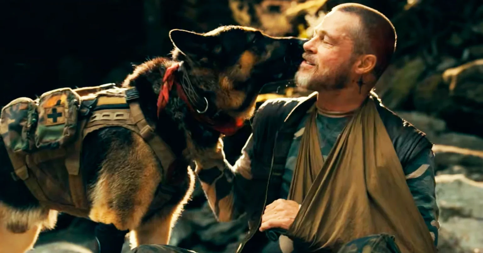 final do filme Coração Selvagem explicado com Brad Pitt e o cão Odin