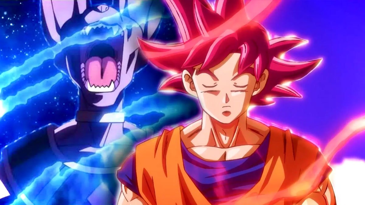 Cena de Dragon Ball Super: Beerus comparada ao anime original de 2015