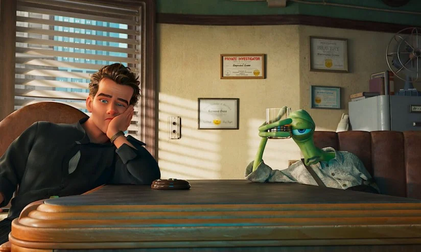 Ray Gunn e Venus Nova em cena do filme de Brad Bird