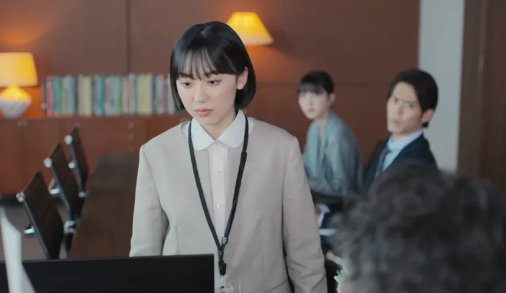 Cena de remake japonês de Uma Advogada Extraordinária com a advogada Minami