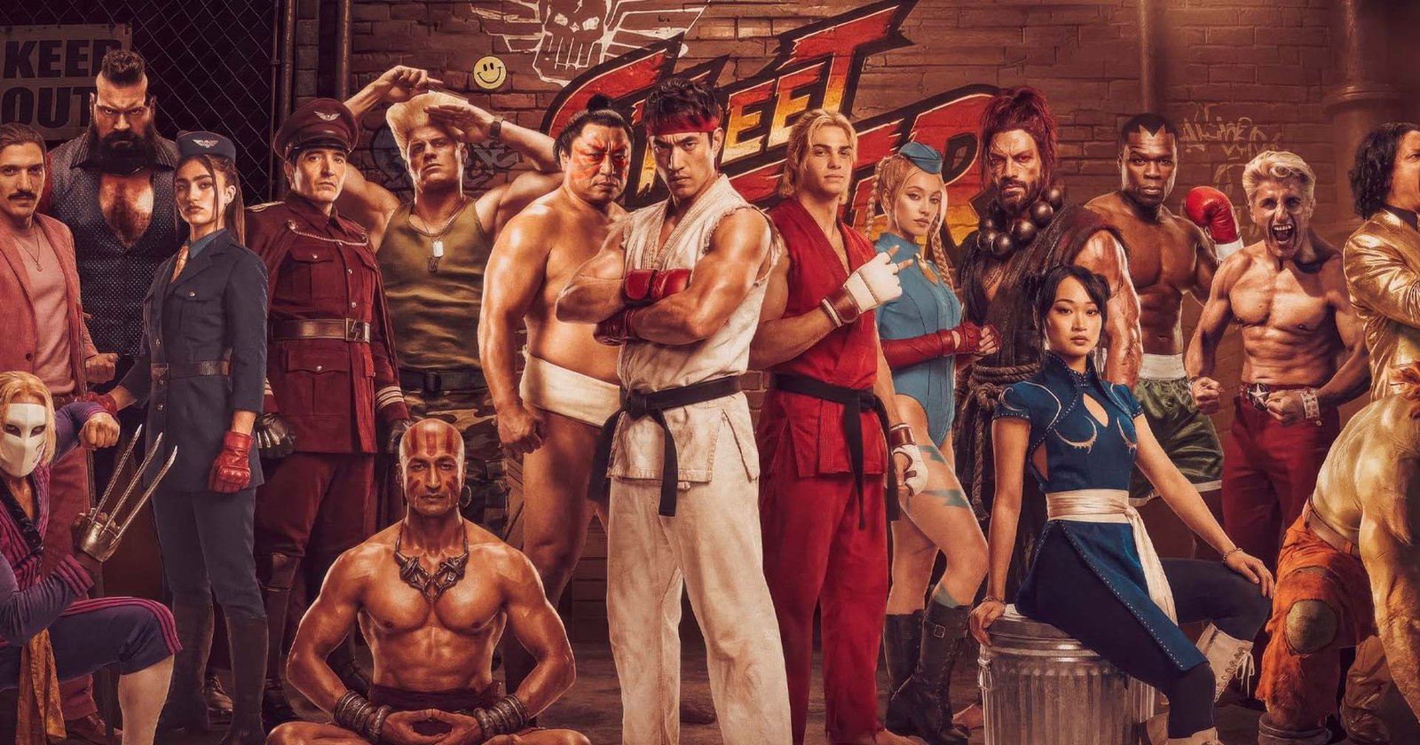 Final de Street Fighter (2026) explicado: imagem do filme com os lutadores da franquia